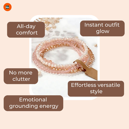 Fashionable Multilayer Bead Bracelet 