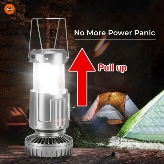 emergency rechargeable lantern with fan 