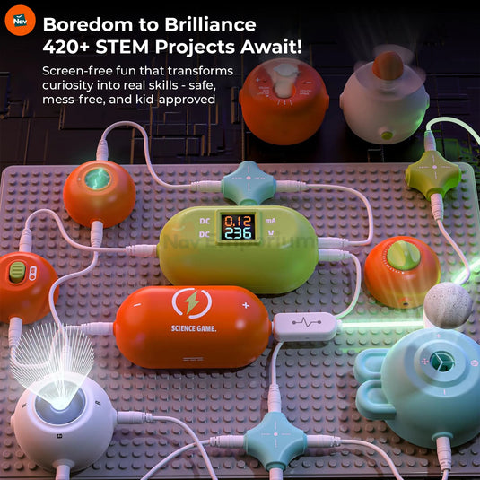 Circuit building toy promotes fast hands-on STEM learning