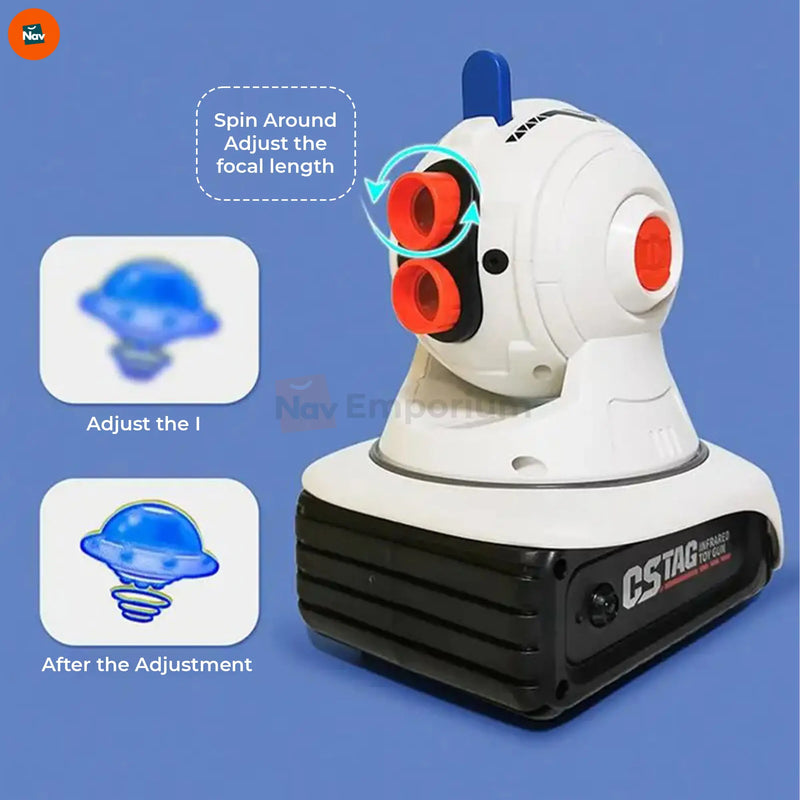 Feature image adjustable focus infrared laser gun projector