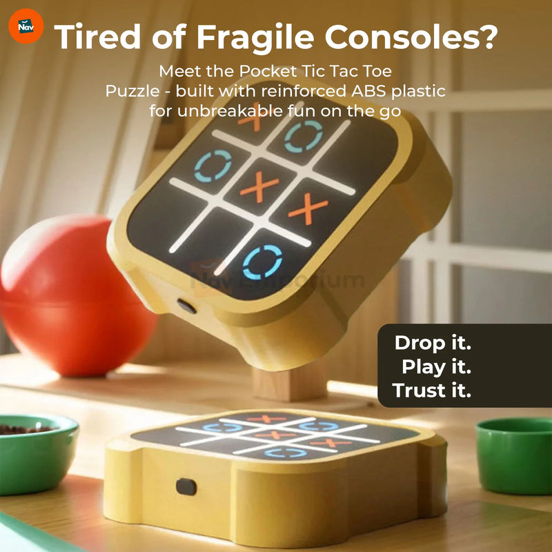 Benefit image highlighting durable handheld puzzle game shell