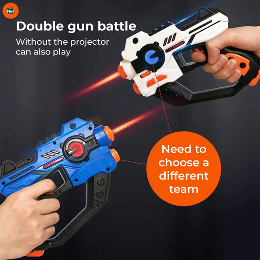 Benefit image 1 quick-play laser tag set projector