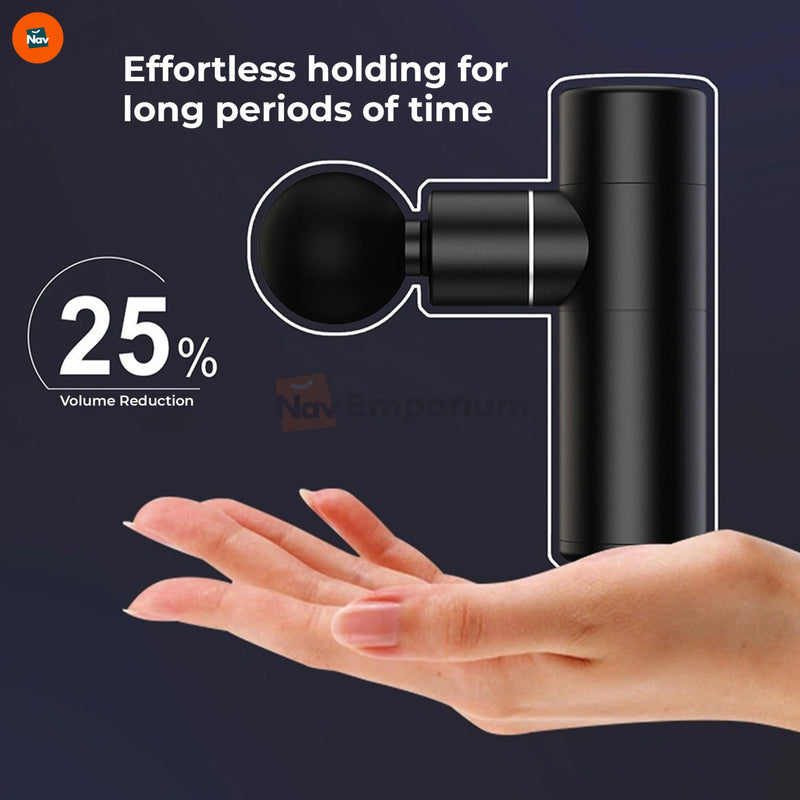 Feature image shows brushless motor mini massage gun