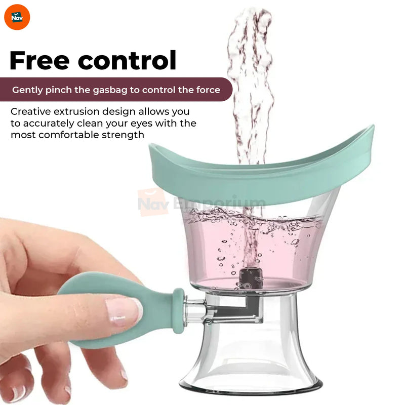 Benefit image of quick-cleaning eye wash cup for tired eyes