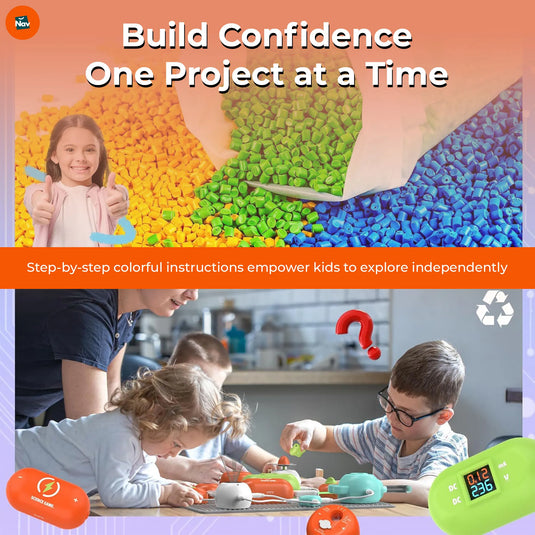  Circuit building toy with durable, snap-together parts