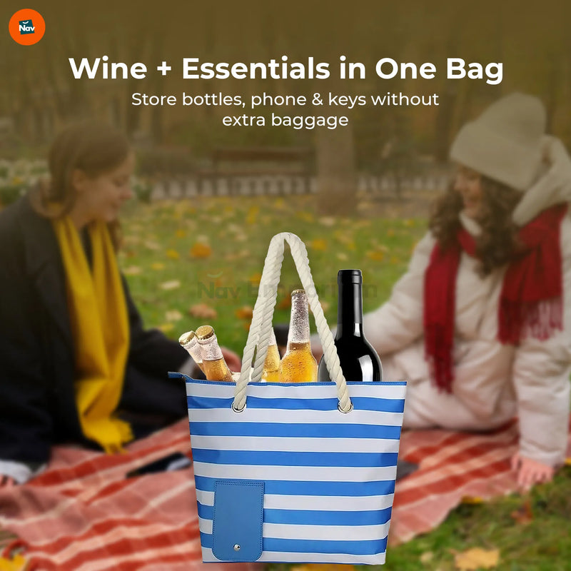 Feature image eco-friendly material close-up of insulated wine bag