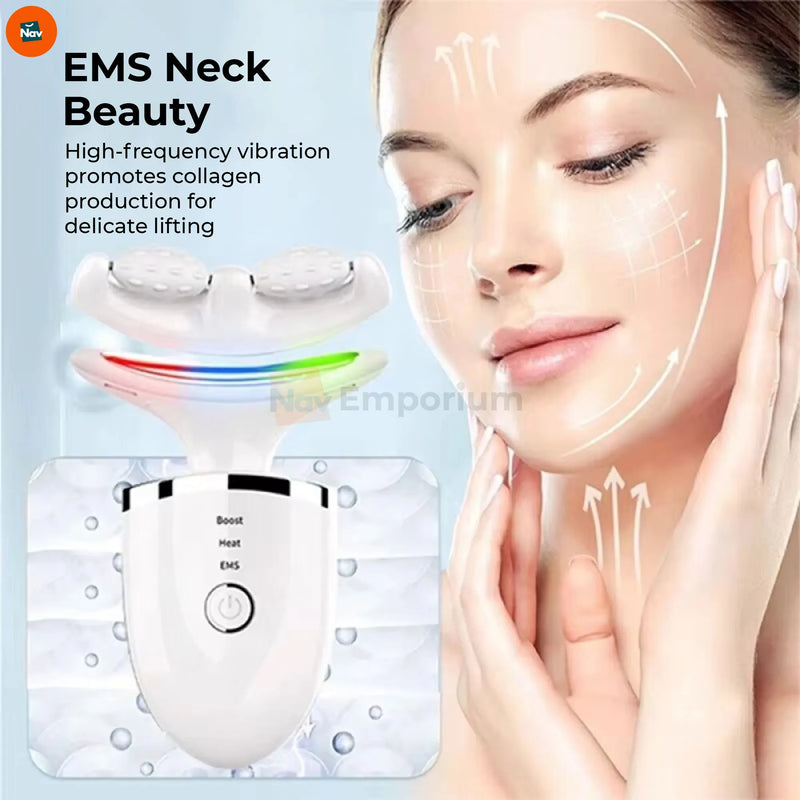  Face and neck massager ergonomic design for easy use