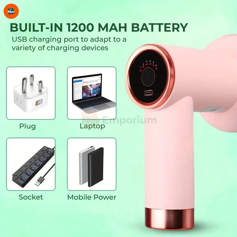 Feature image portable massage gun LCD display