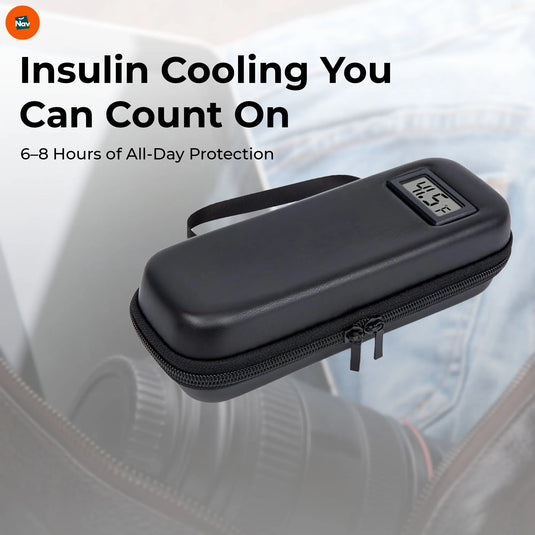 Feature image of lightweight and compact insulin cooler case 