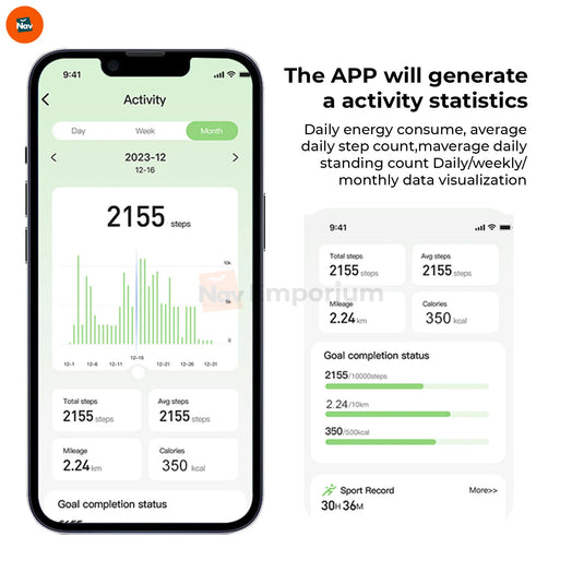 showing sleep tracker ring interface 