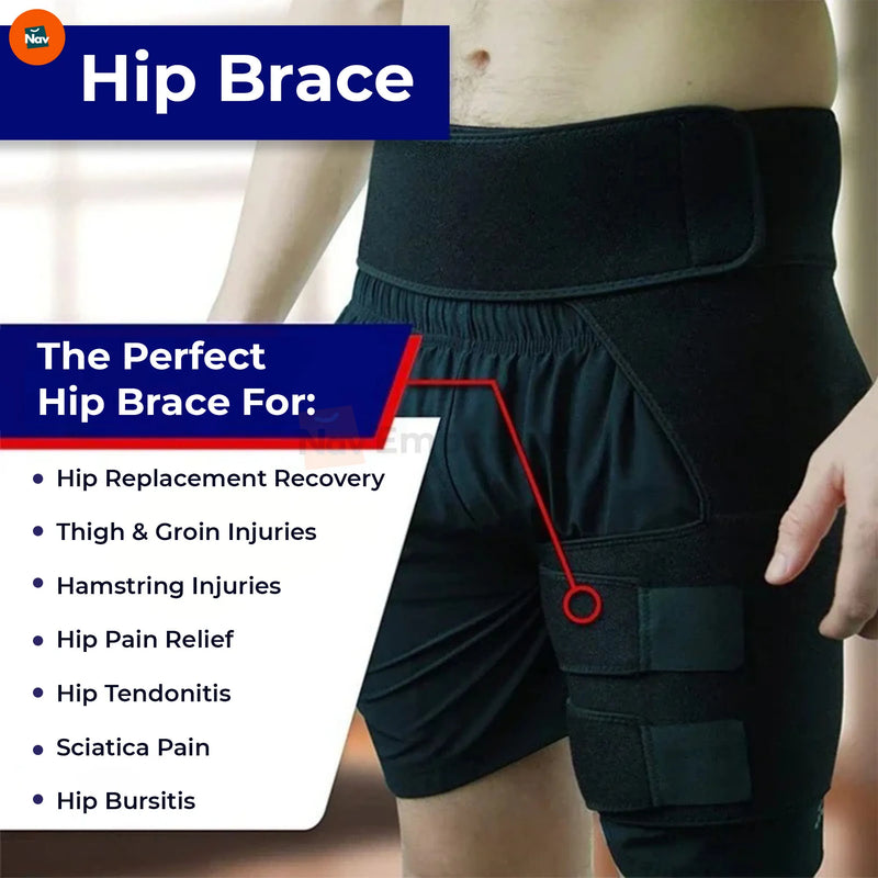 Lifestyle image of athlete wearing groin support 
