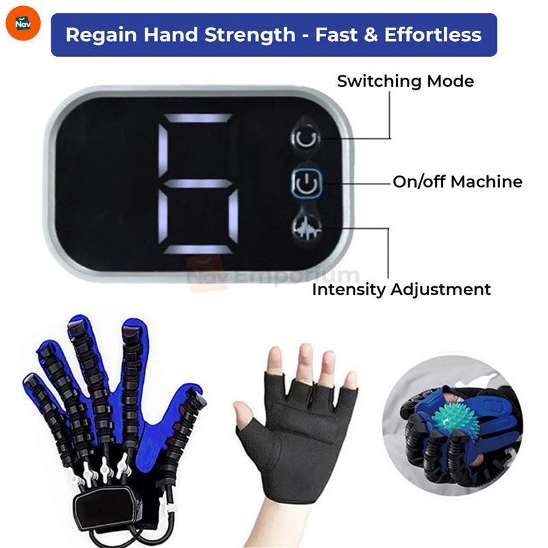  Stroke hand therapy glove enhances mobility