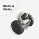 Black and white