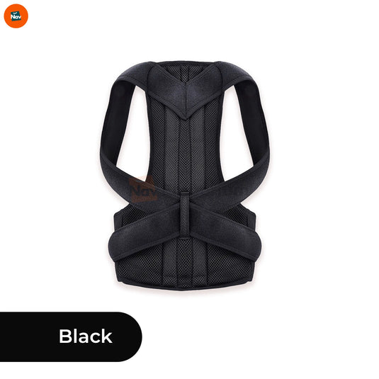 demonstrating size XL posture corrector fit
