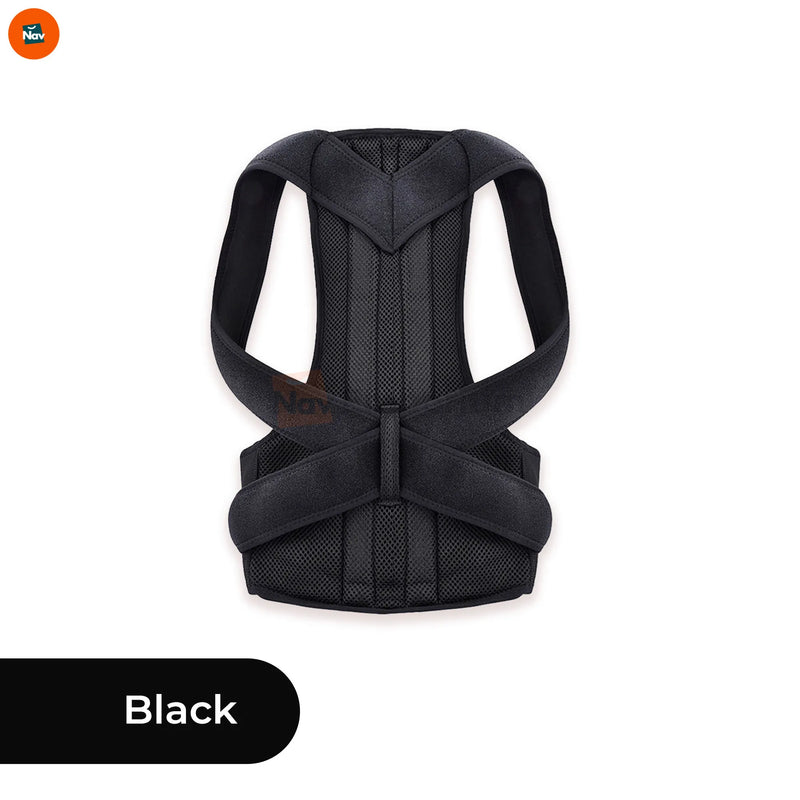 demonstrating size XL posture corrector fit