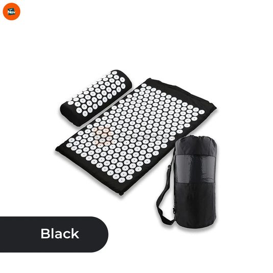 shows acupressure mat and pillow