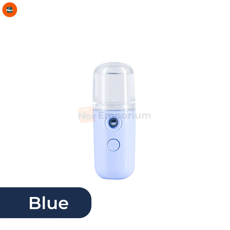  Mini face blue steamer shown in all color options