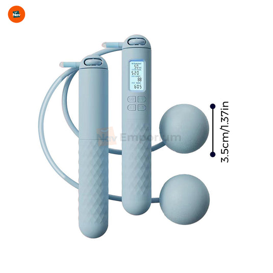 Non-slip fitness jump rope handles 