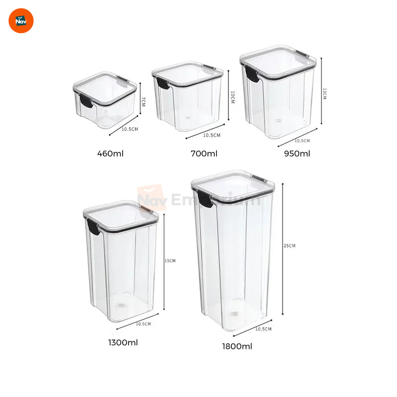 Airtight food freshness containers 