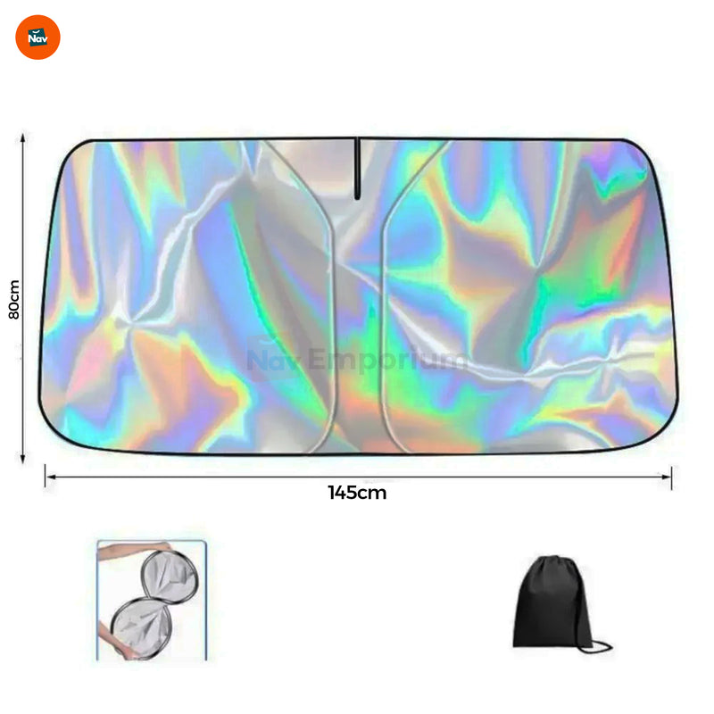 Compact car sunshade design