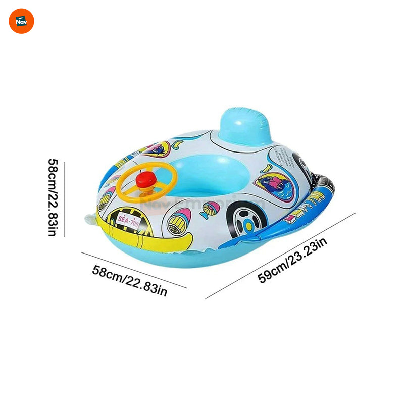 Safe Toddler Car Boat Float for Water Play 