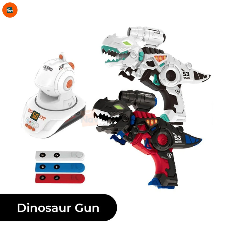Dimension image of laser tag set projector sizing