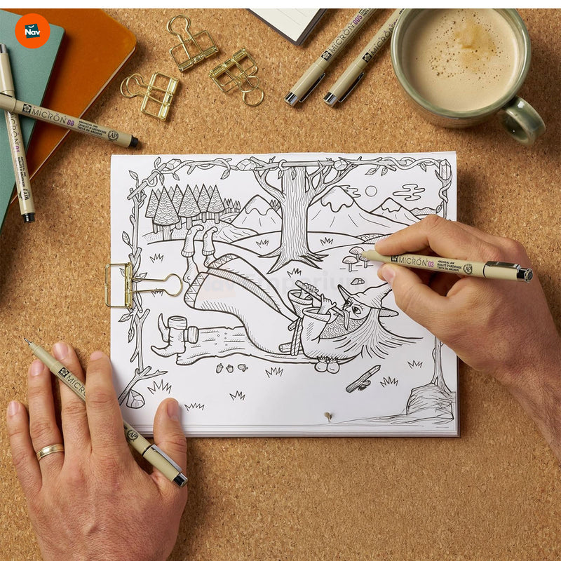Precision Drawing with Micron Pens  