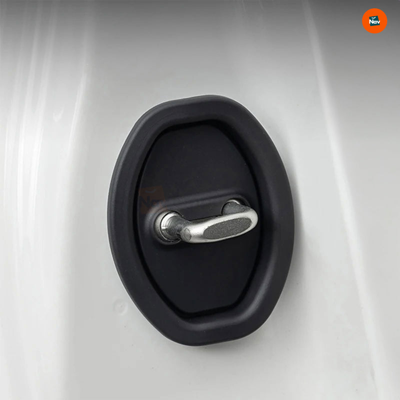 Black car door lock protector  