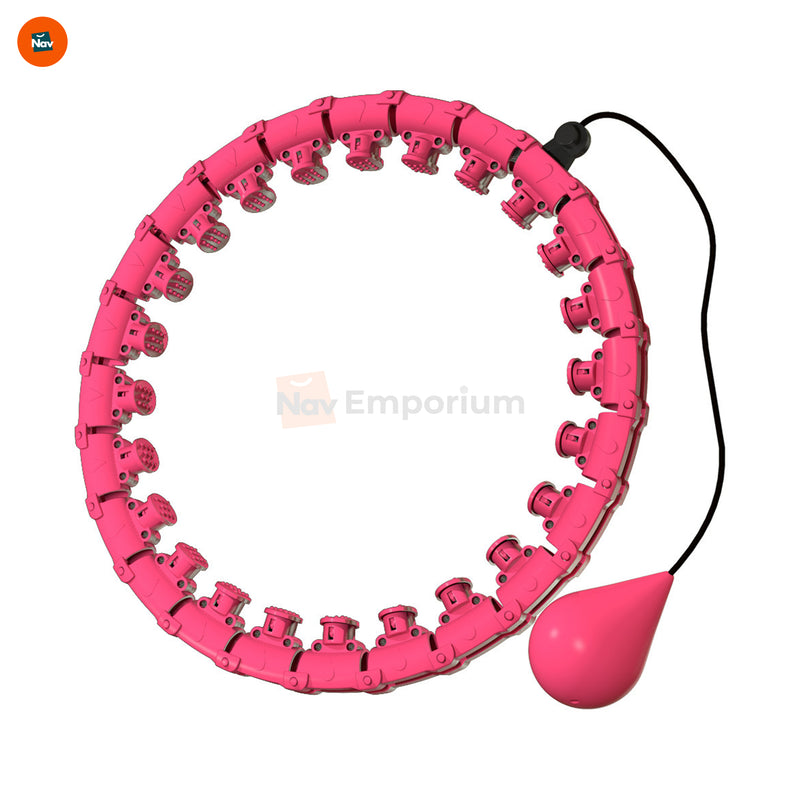 Smart weighted hula hoop in use 