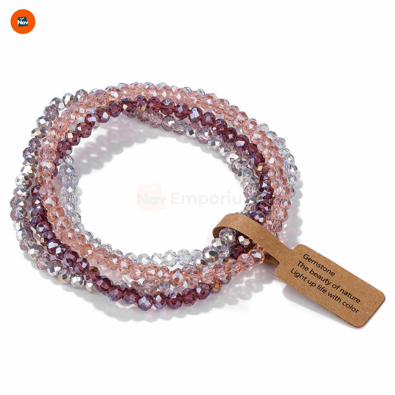 Gift-Ready Crystal Bead Bracelet 