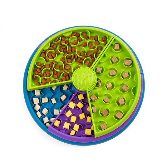 PawSpin slow feeder bowl