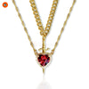 Heart & Sword Couples Necklace