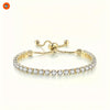 Gleam Glow 14K Gold Tennis Anklet
