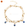 BohoGuard Evil Eye Silver Ankle