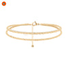 BohoGleam Gold & Silver Layered Anklet