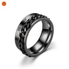 TitanSpin Men’s Chain Spinner Ring