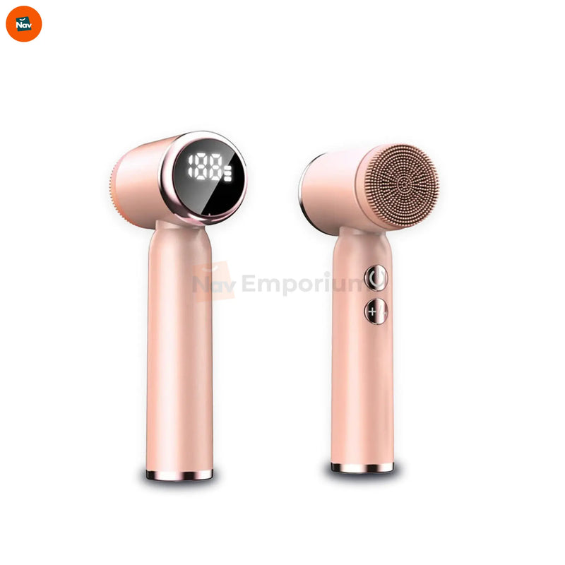 Featured image shows portable facial cleansing brush
