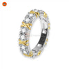 Glow Union Dual-Tone CZ Promise Ring