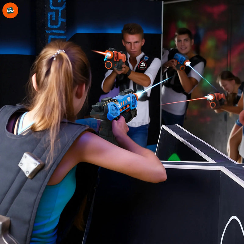 Lifestyle image of interactive projection shooting game