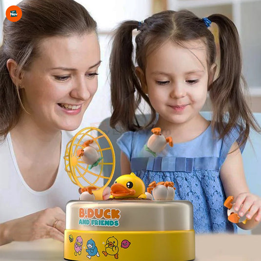 Kids Playing B.Duck Catch Game 