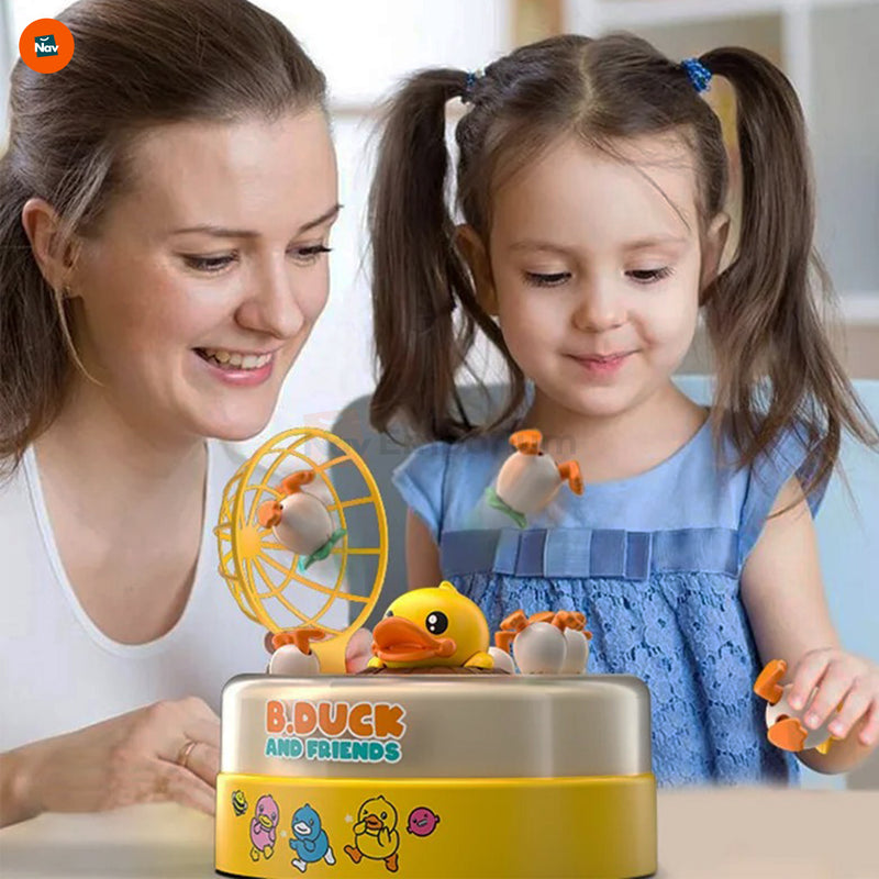 Kids Playing B.Duck Catch Game 