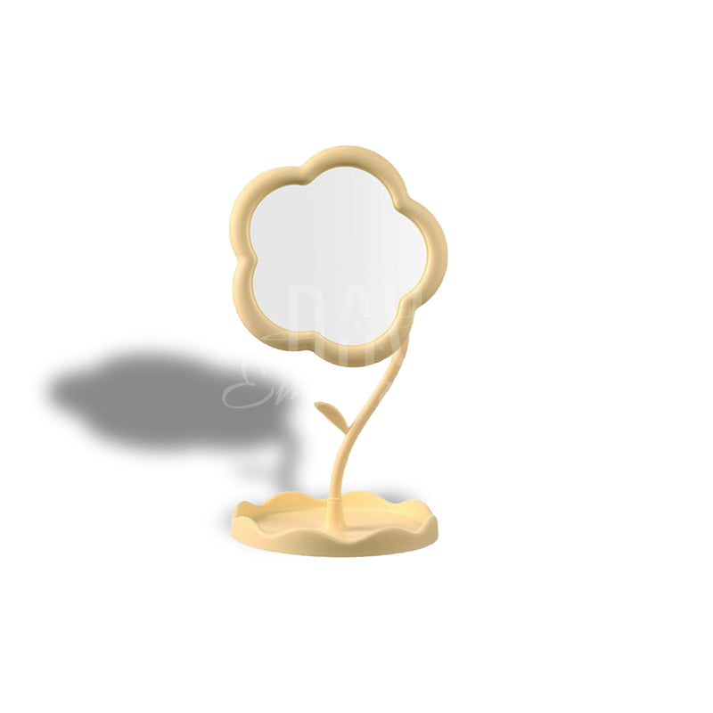Flower-shaped HD makeup mirror