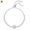 LuckyGlow Adjustable Moissanite Tennis Bracelet