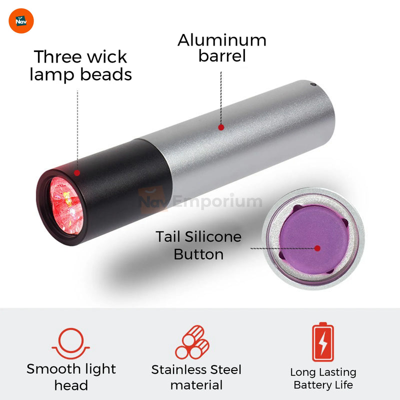  Feature image displaying rechargeable red light therapy device