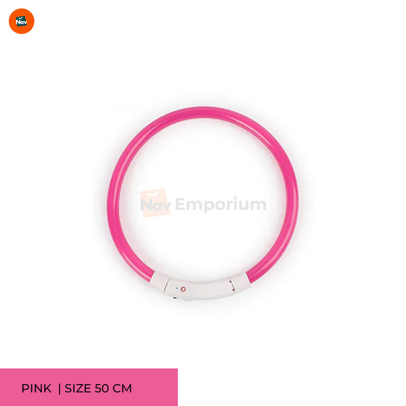 BrightPaws LED Safety Collar Pink img 1