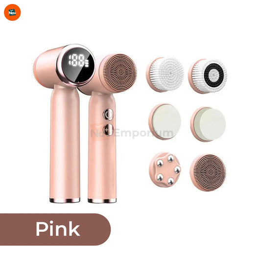 Variant image shows portable facial cleansing brush variants