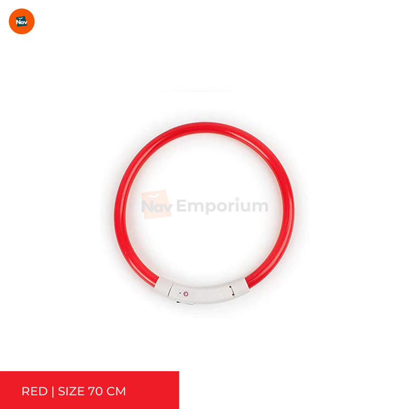 BrightPaws LED Safety Collar Red 2