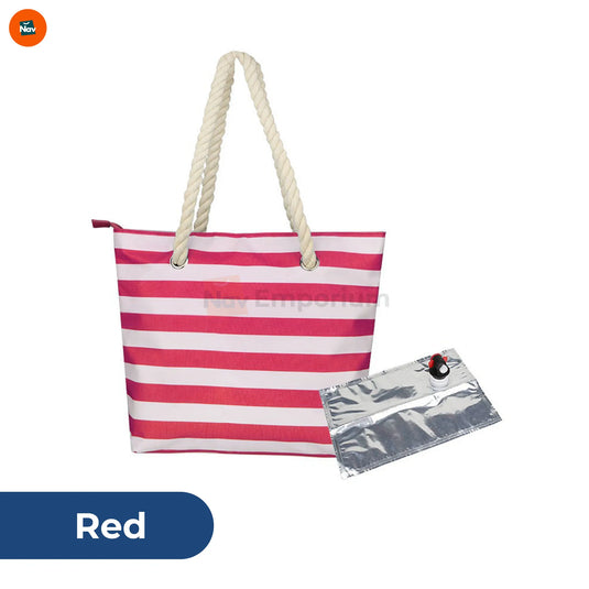 Variant image red color of wine tote bag