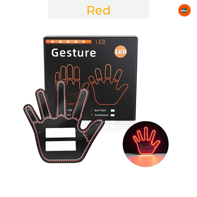 Fun car LED gesture light  