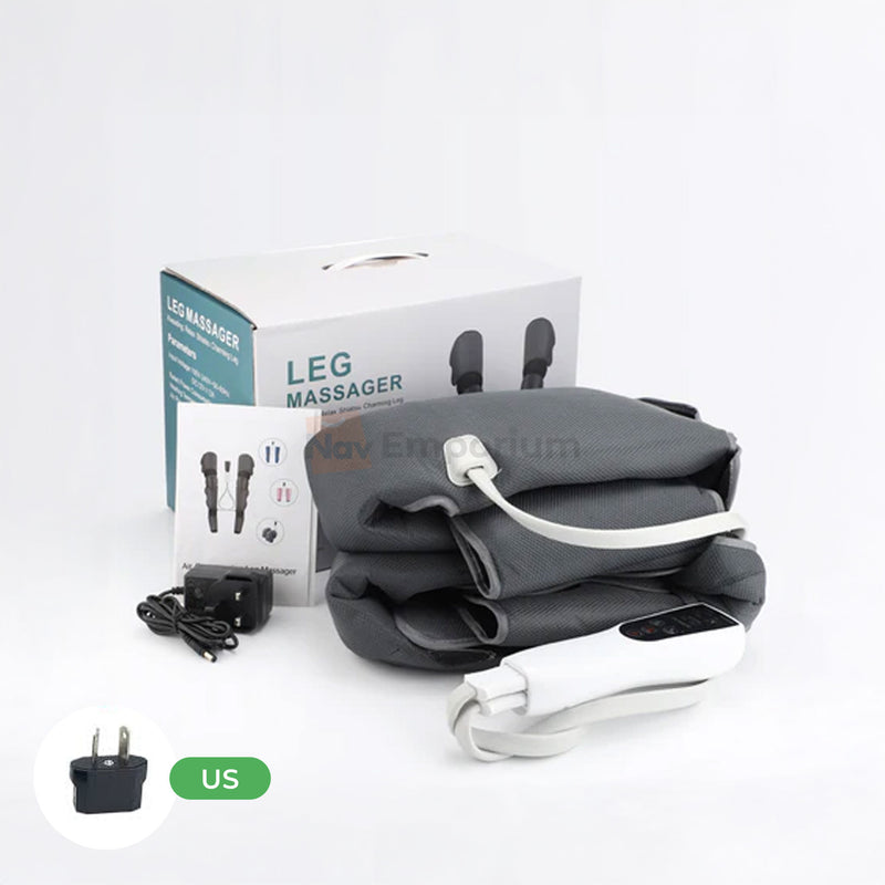 Compact leg compression massager